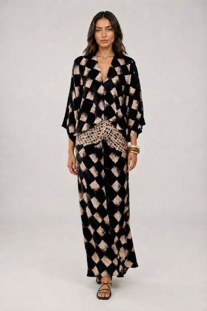 Sukienka maxi Mozaika Śródziemnomorska