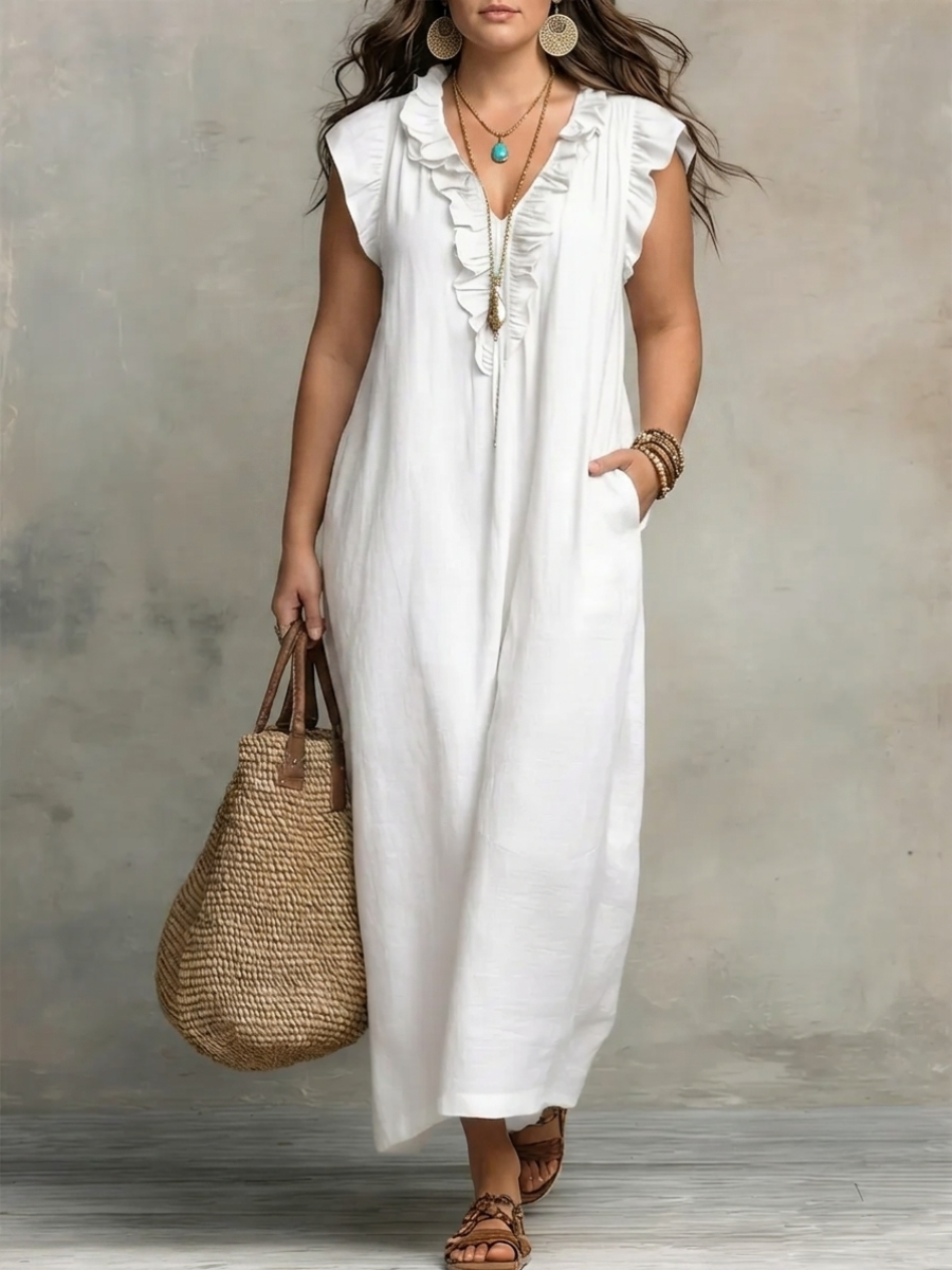 Elegancka letnia sukienka maxi