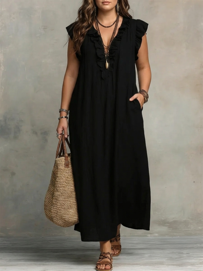 Elegancka letnia sukienka maxi
