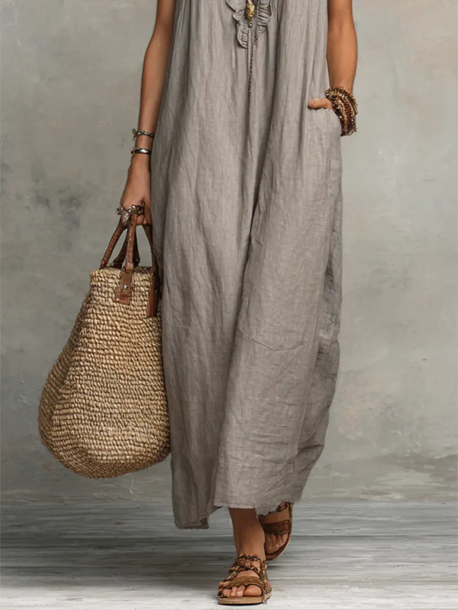 Elegancka letnia sukienka maxi
